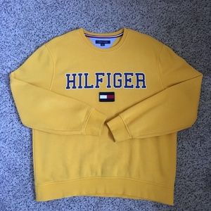 Tommy Hilfiger Yellow Crew Neck